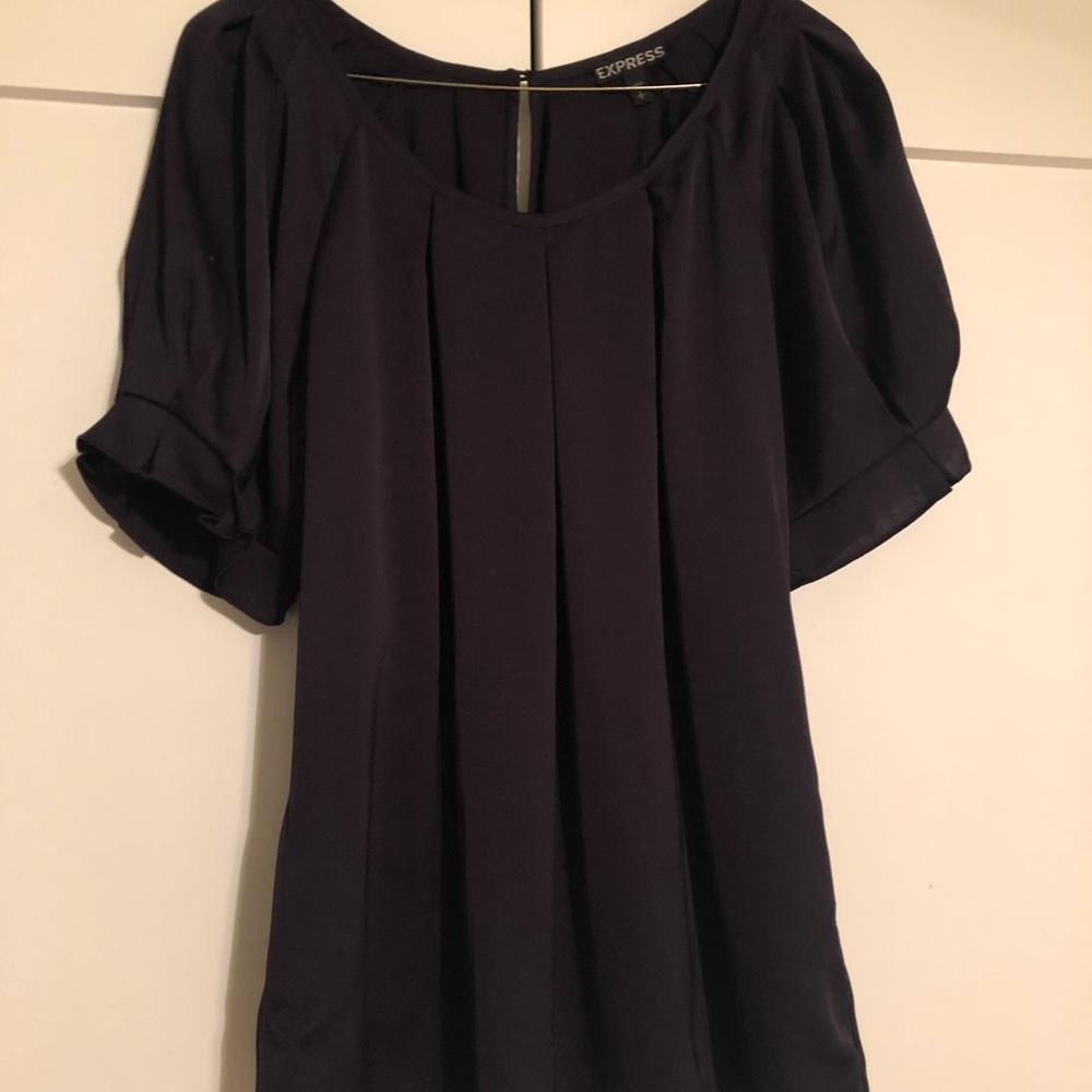 Express dressy blouse, deep plum, sz small